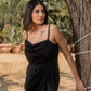 Divine - Black Drape Dress