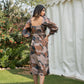 Redvalerian - Printed Crepe Dress