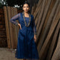 Jhankar - Blue Jacket with Maxi Dress