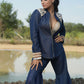 Niska - Blue Jacket with Bellbottom and Inner