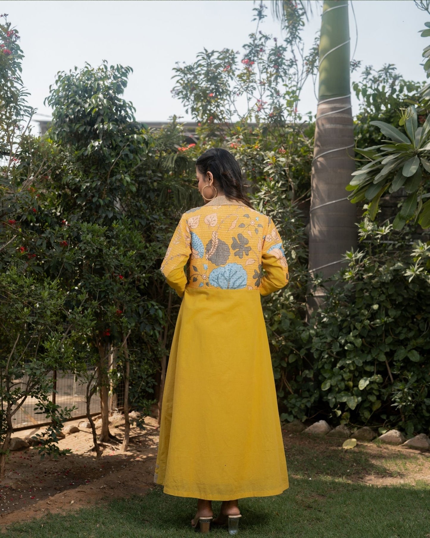 Rosehips - Yellow Embroidered Maxi Dress