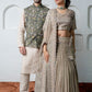 Saweli - Artichoke Lehenga and Dupatta Blouse Set