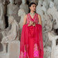 Bhuban - Women Sleeveless Hot Pink Anarkali Suit With Dupatta Set