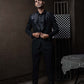 Khwaja - Black Stylish Coat Pant & Shirt