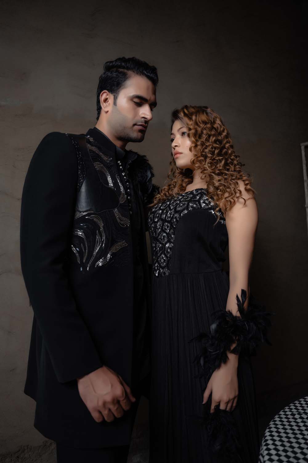 Ranj - Black Anarkali Dress