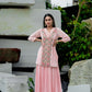 Dogri - Rose Pink Shortkurta Garara Set