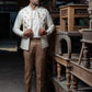 Maheen - Off White Nehru Jacket For Men's