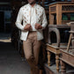 Maheen - Off White Nehru Jacket For Men's