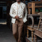 Maheen - Off White Nehru Jacket For Men's