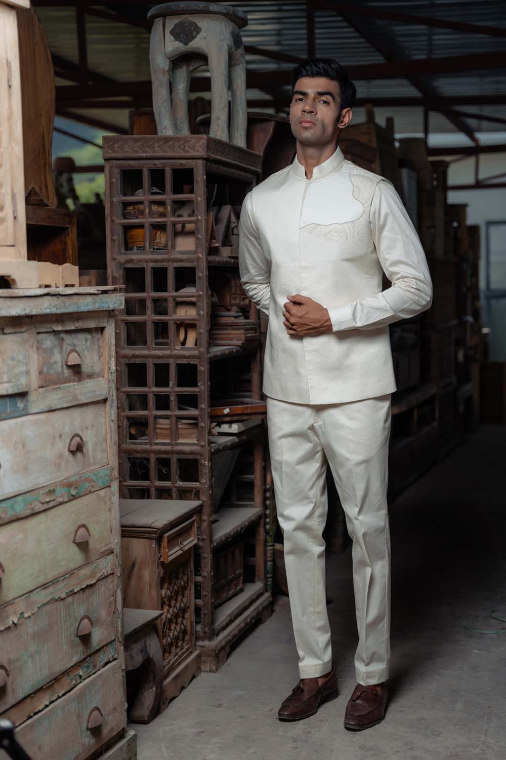 Nehru Jacket (Brocade)+ Pant + Shirt | Indian men fashion, Designer clothes  for men, Fashion suits for men