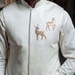 Afroz - off White Stylish Nehru Jacket Shirt with Pant