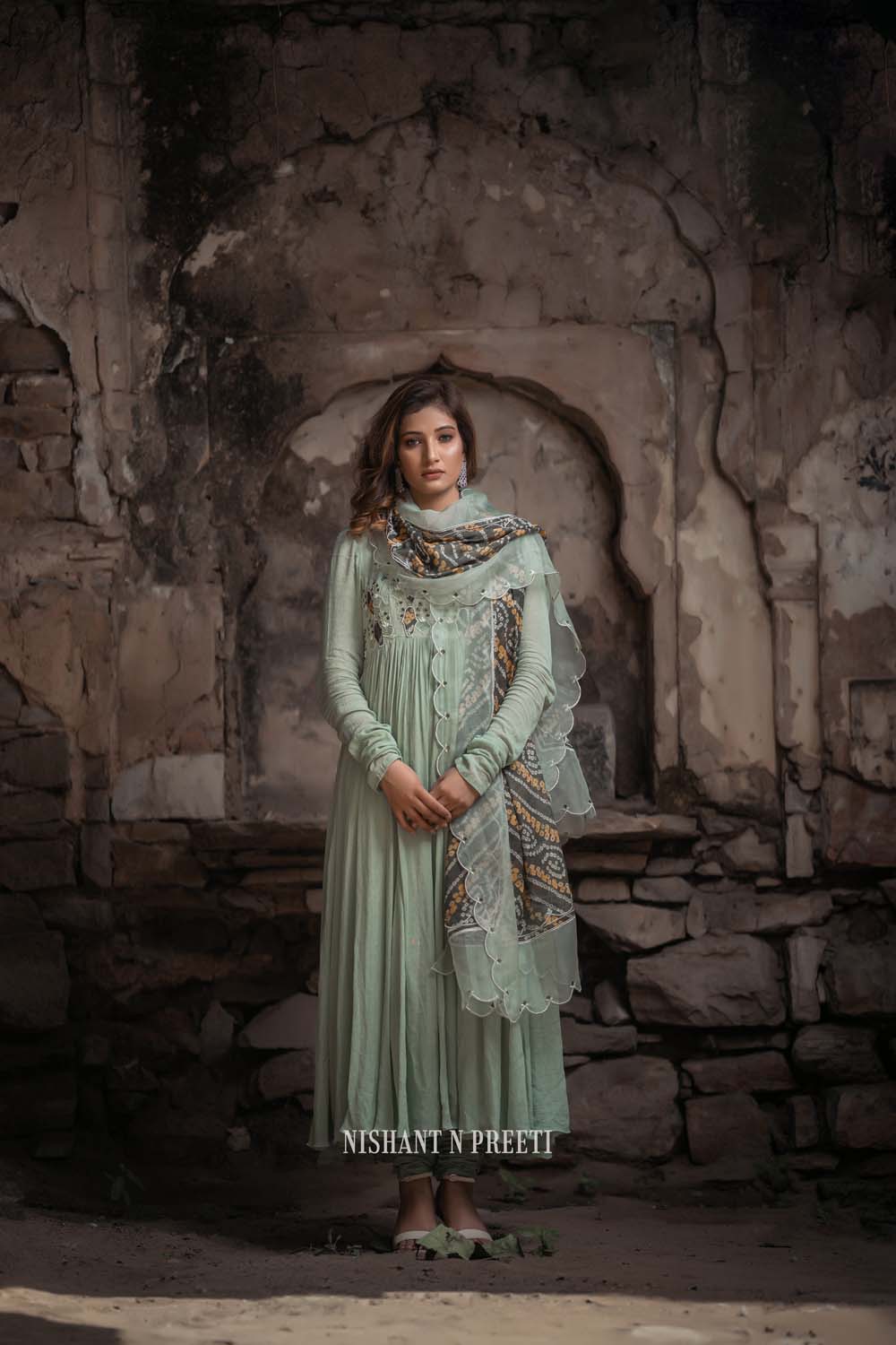 Guvaaksh - Anarkali Suit with Dupatta Set