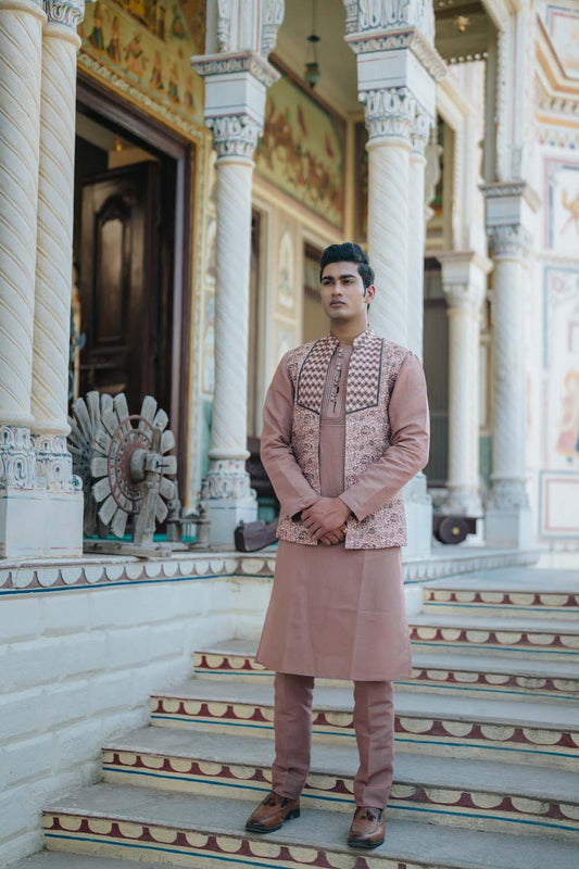 Nalin- Stylish Nehru Jacket With Kurta And Pant